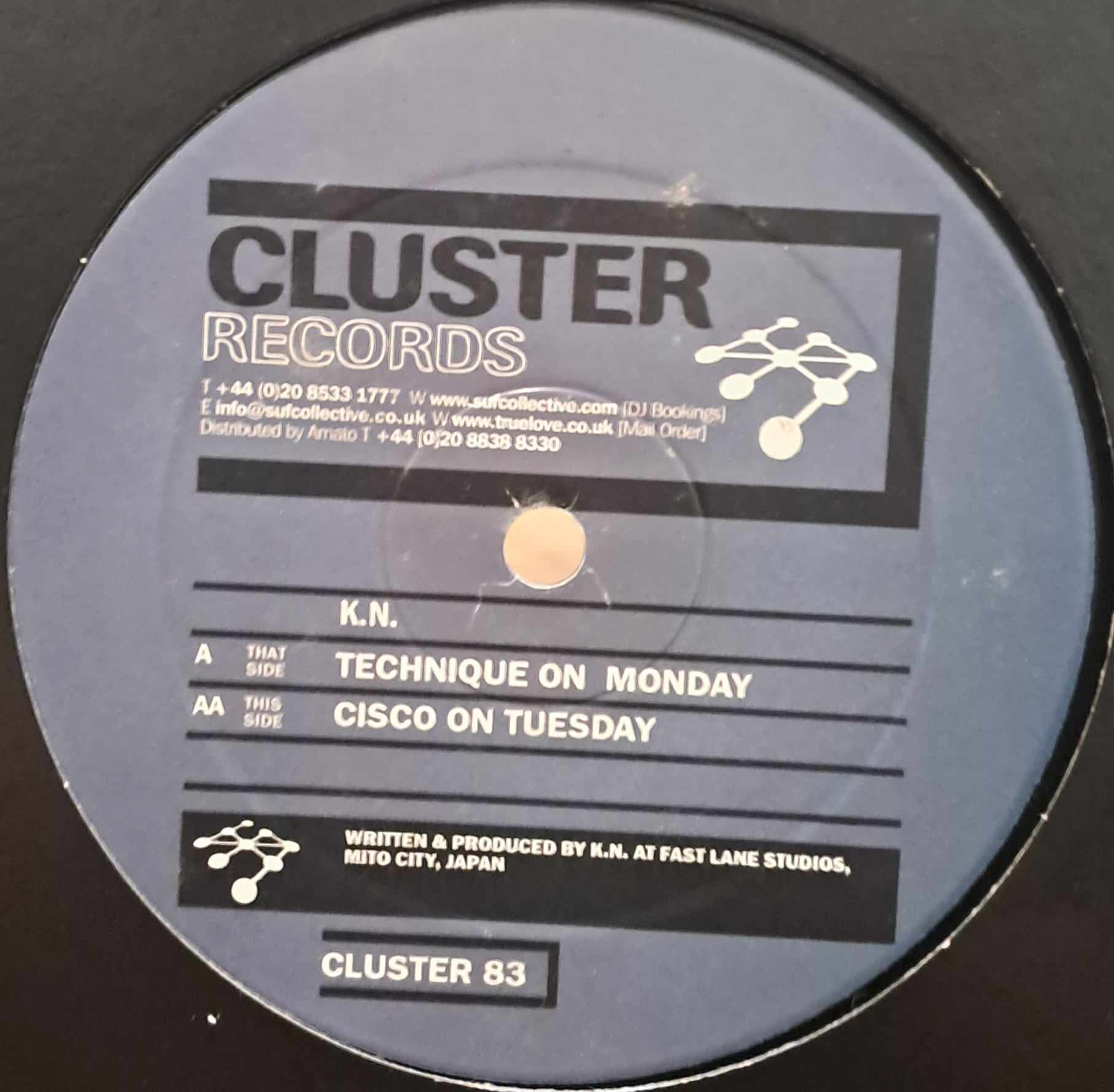 Cluster Records 83 - vinyle techno